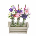 Mini vases blue pink