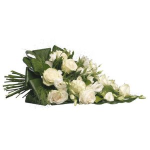 Bouquet condoléance blanc