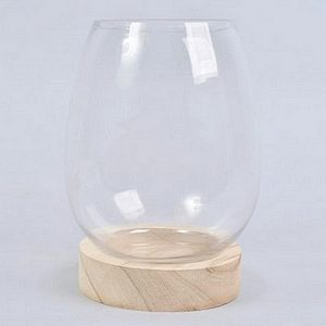 Vase + Socle Bois
