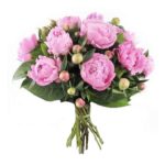 Bouquet de pivoines roses